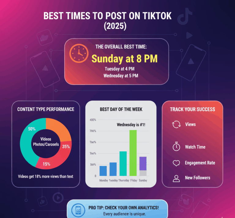 Best Time to Post on TikTok - 2025 Data