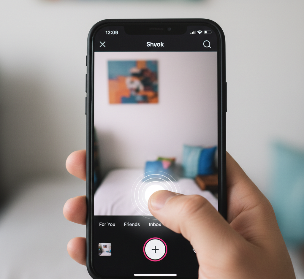 Open TikTok and Access the Camera