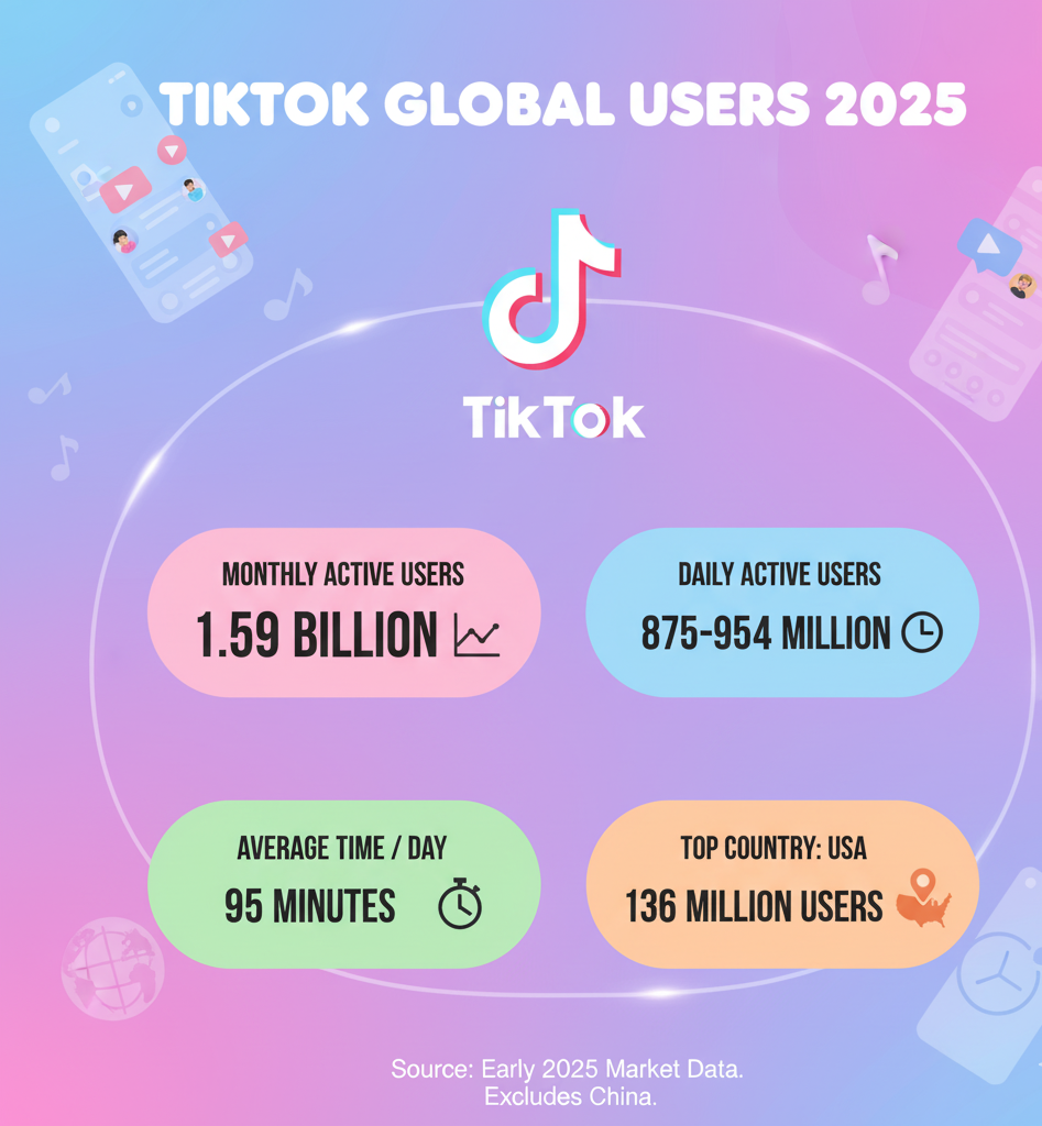 How Many Users Does TikTok Have (2025)