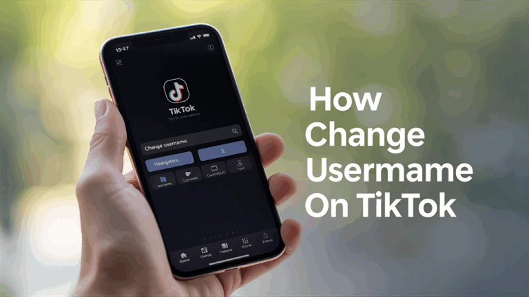 how to change username on tiktok