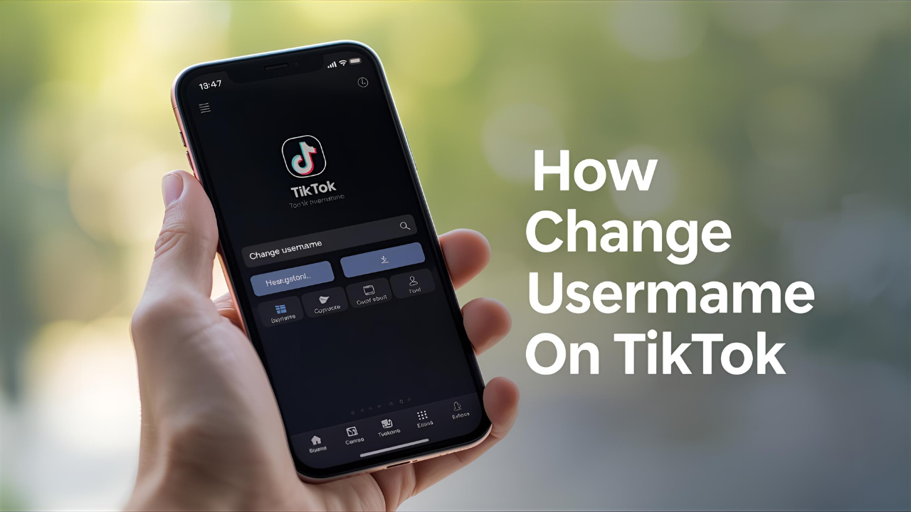 how to change username on tiktok