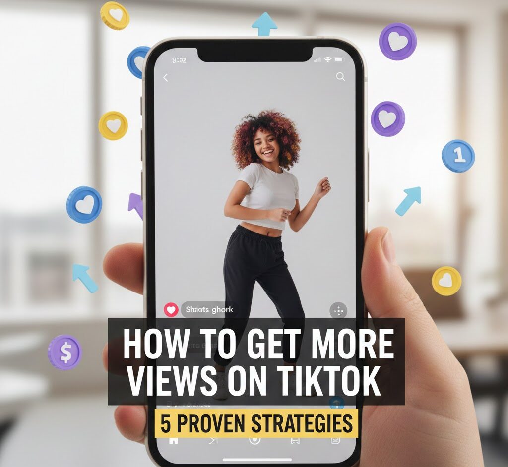 Tips for getting more TikTok views using strong hooks, trending sounds, smart timing, hashtags, and audience engagement