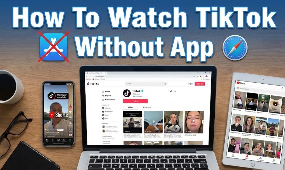 Guide showing how to watch TikTok videos without installing the app using browsers and third-party sites