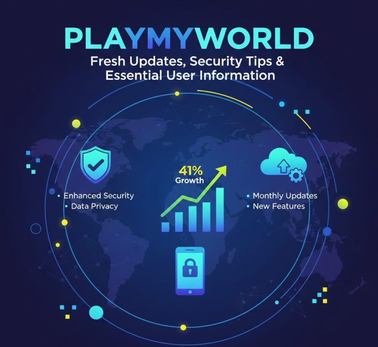 Line charts and pie charts showing PlayMyWorld user growth, feedback, projections, and subscription distribution.