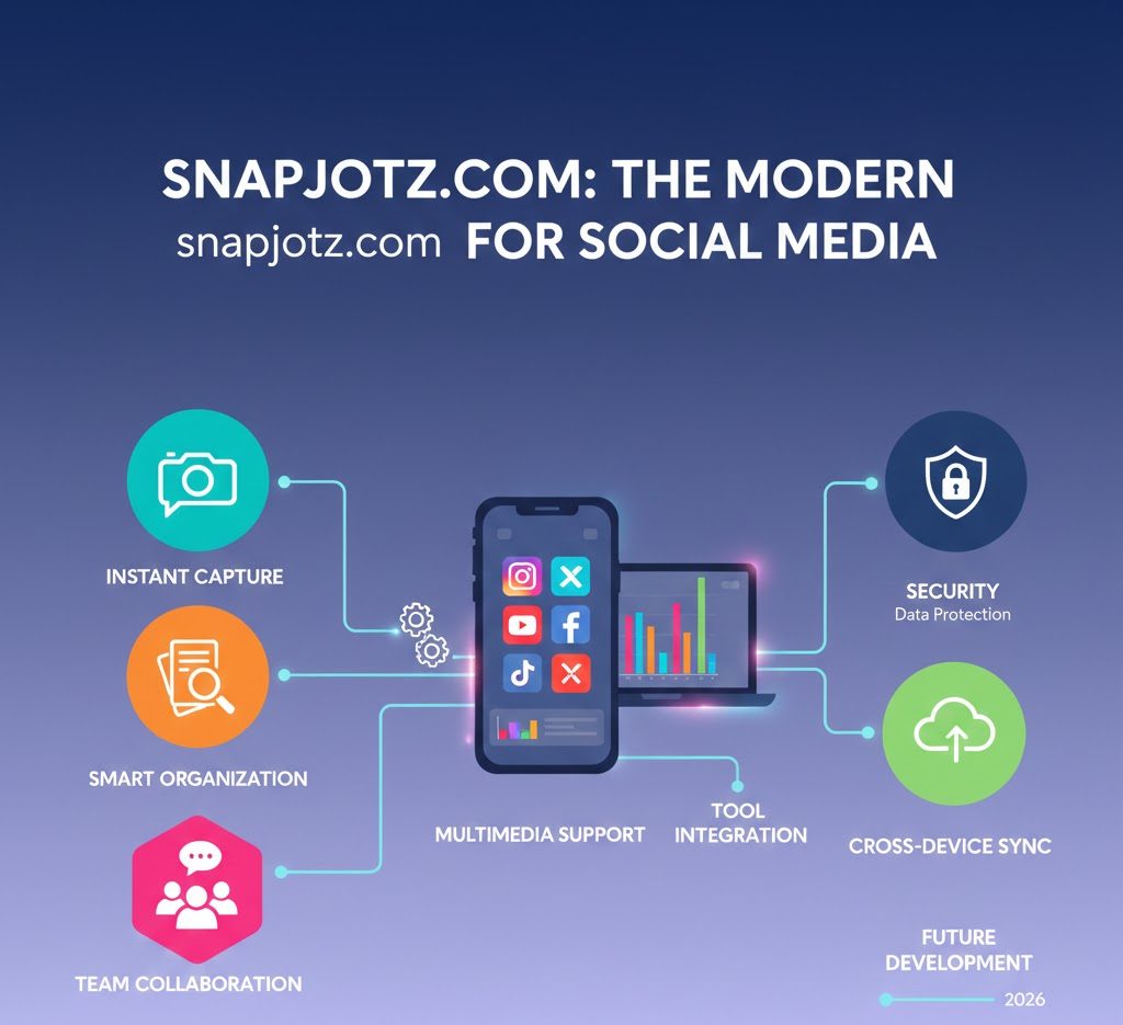 Overview of Snapjotz.com showcasing a modern note-taking and content organization platform for creators and teams.